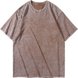 Camisetas DTG personalizadas de 220 g, estilo vintage, lavado ácido, para hombre, oversize, hombros caídos, estampado floral, 100% algodón pesado, estilo urbano, en blanco. - Product Image 3