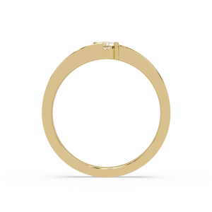 Anillo Solitario Moderno de Oro de 14K con Diamante Cultivado en Laboratorio de Corte Brillante Redondo, Anillo de Compromiso para Hombre, Anillos de Boda, Joyería al por Mayor - Product Image 3