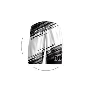 Conjunto de Uniforme de Baloncesto Transpirable Minimalista para Tallas Grandes con Colores Personalizados del Equipo y Diseño de Número Grande Impreso en la Espalda - Product Image 3