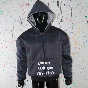 Sweat-shirts à fermeture éclair pour hommes, 100% coton, coupe classique vintage, hiver - Product Image 1