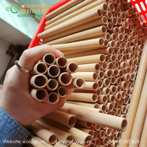 Pailles en bambou pour boissons, thés au lait, smoothies, pailles naturelles réutilisables, fournisseur OEM Vietnam - Product Image 5