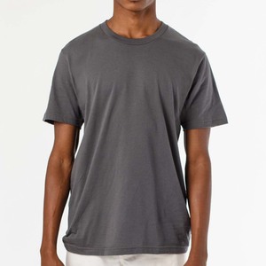 T-shirt col rond personnalisé 6,5 oz pour homme, streetwear, coton épais, logo frontal, manches courtes, anti-plis, respirant - Product Image 1