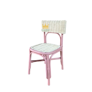 Silla Infantil de Mimbre Hecha a Mano en Oferta, para Eventos, Decoración de Fiestas de Cumpleaños, Silla Infantil de Mimbre Natural, Ecológica y Duradera - Product Image 1