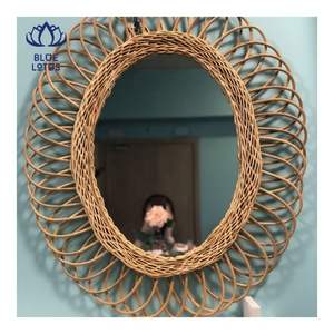 EN STOCK Espejo de Ratán 2026, Decoración de Pared Hecha a Mano, Ilumina el Espacio Interior y Mejora la Profundidad Visual para el Hogar - Product Image 4