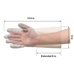 Ab Grade Extreme Heat <b>Fire</b> Resistant Anti-smash TIG MIG Welding Gloves Full Thumb Fleece Lined Goat Grain Cowhide Split Leather - Product Image 2