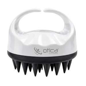 Cepillo de Silicona Manual Redondo de Moda con Diseño Acolchado, Masajeador de Cuero Cabelludo Impermeable para Desenredar y Aliviar la Caspa - Product Image 1