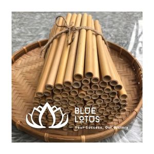 Pailles en bambou réutilisables, écologiques, personnalisables avec logo, biodégradables, en gros pour hôtels et cafés - BEST-SELLER - Product Image 1