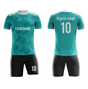 เสื้อฟุตบอลแบบซับลิเมชั่นสั่งทำพิเศษสำหรับผู้ชาย ลายทางสีขาวน้ำเงิน หมายเลข 10 พร้อมชื่อทีมและชื่อผู้เล่น ผ้าโพลีเอสเตอร์ระบายอากาศ แขนสั้น - Product Image 2