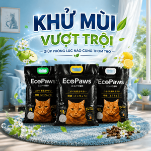 รับผลิตแบบ OEM/ODM ขายส่งทรายแมวเบนโทไนต์ Ecopaws สูตรจับตัวเป็นก้อนแข็ง ฝุ่นน้อย ควบคุมกลิ่นได้ดี ทรายแมวจากดินธรรมชาติ - Product Image 1