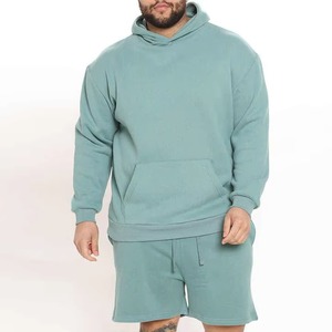 ชุดเซ็ตฮู้ดดี้และกางเกงขาสั้นผ้าฟลีซลำลองสำหรับผู้ชายรุ่นใหม่ปี 2025 ขายส่ง ชุดเซ็ตฮู้ดดี้และกางเกงขาสั้นผ้าฟลีซระบายอากาศสำหรับผู้ชาย - Product Image 1