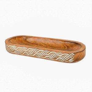 ที่วางธูปไม้ตกแต่งทำมือ พร้อมลายไม้ธรรมชาติ ดีไซน์สวยงาม สำหรับตกแต่งภายใน - Product Image 4
