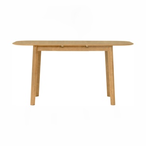 Versatile Expanding 4 to 6 Seaters <b>Dining</b> <b>Table</b> for Small Spaces Natural Wood Grain Finish Flat-Pack Design for Retailers - Product Image 2