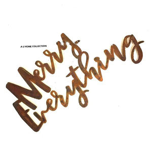 Decoración de Pared Navideña con Diseño de Trineo de Renos, Adornos Colgantes Negros Mate para Sublimación - Product Image 4