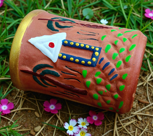 Vasos de Beber de Terracota Pintados a Mano, Ecológicos, Vintage, Herméticos, de Arcilla Natural, Tradicionales Indios Kulhad, Aptos para Microondas - Product Image 5