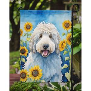 Komondor ธงดอกทานตะวันหลากสีสำหรับตกแต่งสวนกล่องจดหมายธงสำหรับลานงานศิลปะสำหรับชานบ้าน - Product Image 3