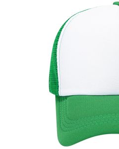 Gorra Trucker Personalizada Verde y Blanca con Malla Trasera, Ajustable, Transpirable, con Espuma de Poliéster en la Parte Delantera y Logotipo Personalizado - Product Image 2
