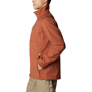 OEM Lightweight <b>Men</b>_s Softshell <b>Jacket</b> Custom Design High Neck Zip-up Windproof Waterproof <b>Long</b> Length Front Placement-Wholesale - Product Image 5