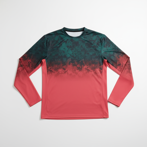 Vêtements de pêche à manches longues respirants et à séchage rapide, 100% polyester, motif cœur personnalisable, chemise décontractée d'été pour hommes - Product Image 6