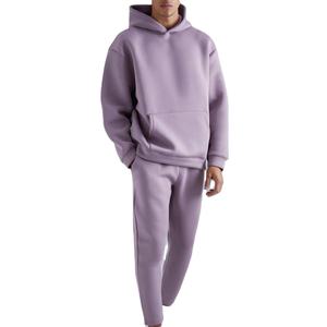 Survêtement à capuche personnalisé en molleton imperméable pour homme, coupe évasée, 100 % coton respirant et léger, grandes tailles, éco-responsable, décontracté, idéal pour l'hiver - Product Image 2