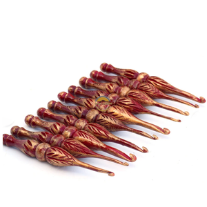 Wooden Crochet Hooks <b>Set</b> of 7 for Knitting Crocheting Sizes Engraved Rosewood Wooden Handicrafts Great Gift Item by AYAANS - Product Image 2