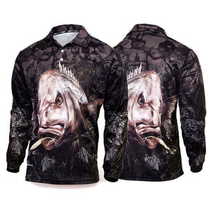 Camisetas de Pesca Personalizadas al por Mayor, Fabricante OEM, Proveedor, Producción en Masa, Ropa Transpirable con Protección UV para Exteriores - Product Image 5