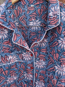 2026 Hot Selling Floral Garden Print Cotton <b>Pyjamas</b> Ladies Fashion Breathable Feature Nightwear Pajamas Set <b>For</b> Women - Product Image 5