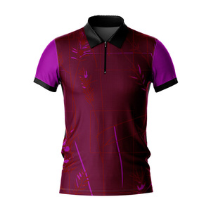 Navy and White Strip <b>Collar</b> Short Sleeves Polo <b>Shirt</b> For Golf Player 100% Cotton <b>Men</b> Polo <b>Shirts</b> - Product Image 4