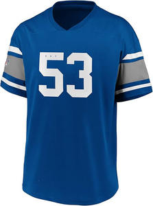 Custom Sports Jersey <b>Men</b> <b>V</b> <b>Neck</b> Number Print Training <b>Shirt</b> OEM ODM Private Label Polyester Teamwear Wholesale - Product Image 2