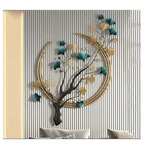 Haute qualité moderne métal mur Art ensemble feuille Design décor à la maison suspendu salon bureau chambre hôtel-créatif Style noël - Product Image 5