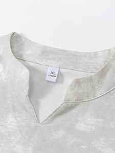 เสื้อยืดพิมพ์ลายกราฟิกแบบย้อมสีเอซิดทรงโอเวอร์ไซส์สไตล์วินเทจสตรีทแวร์ผ้าฝ้ายระบายอากาศได้ดีใส่สบายสำหรับฤดูร้อนเสื้อยืดผู้ชาย - Product Image 3