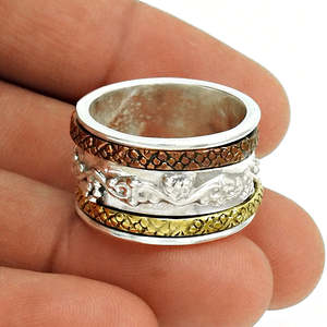 Hot Fashion 925 Sterling Silver Boho <b>Rings</b> Handmade Everyday Wear Jewelry For Anxiety Relief For Weddings Direct Factory Price - Product Image 3