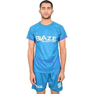 เสื้อฟุตบอลแห้งเร็ว ระบายอากาศได้ดี สำหรับทุกเพศ สีน้ำเงินแบบดั้งเดิม ชุดฟุตบอล สามารถปรับแต่งโลโก้ ชื่อ/หมายเลข ได้ ป้องกันแบคทีเรีย - Product Image 1