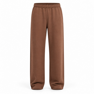 Conjunto Deportivo Marrón para Hombre con Sudadera Holgada y Pantalones Anchos, Estilo Urbano con Bolsillo Canguro, Venta al Por Mayor - Product Image 4