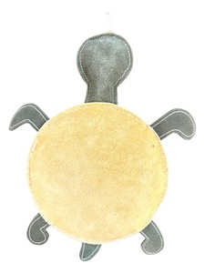 Cute Plush Suede <b>Turtle</b> Chew Leather Dog <b>Toy</b> Daily Use Indoor Durable Small Size Cartoon Style Manual Operation Polybag Packing - Product Image 5
