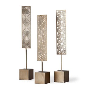 Esculturas Geométricas de Metal para Mesa, Decoración Artística Contemporánea para Sala de Estar, Diseño Rectangular Hecho a Mano en Latón, para Decoración del Hogar - Product Image 6