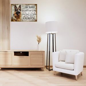 CIFbuy Targa in Metallo Vintage con Motivo Pastore Tedesco, Decorazione da Parete per Casa, Soggiorno, Elegante Arredo per la Stanza dell'Uomo, Servizio di Ritiro - Product Image 6