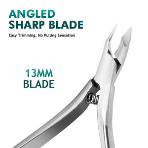 Professional Stainless Steel Nail Clipper Flat Straight Blade Sharp Tip 12.5 MM Jaw For Finger Nails Adult Use Simple Style - Product Image 4