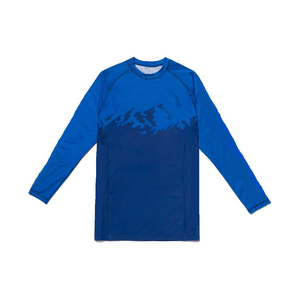 Chemise de compression à manches longues noire pour homme avec imprimé circulaire, séchage rapide, coupe ajustée, vêtements d'arts martiaux - Product Image 5