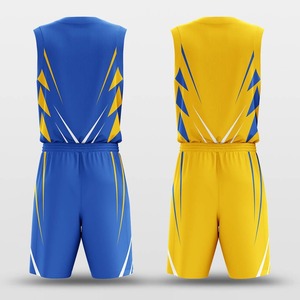 Maillots de basket-ball personnalisés réversibles sublimés vierges, dernière collection, vente en gros - Product Image 2