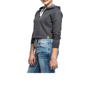 Sudadera Corta con Capucha para Mujer, Bordada, Oversize, Venta al por Mayor, Personalizable con Estampado Puff, Ropa Deportiva para Mujer, Sudadera Corta para Yoga y Gimnasio - Product Image 2