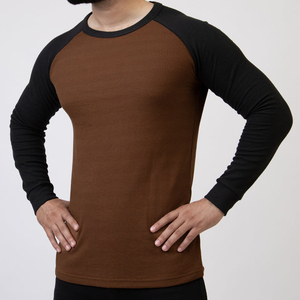 T-shirts décontractés pour hommes à prix d'usine, couleur unie, manches longues, à vendre - Product Image 3