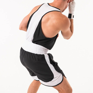Pantalones Cortos de Boxeo y Chaleco de Boxeo Sublimados con la Bandera Estadounidense Hechos a Medida, Pantalones Cortos de Boxeo Personalizados para Hombre - Product Image 4
