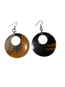 Pendientes Únicos Hechos con Cuerno de Búfalo Natural, Certificados por IGI, Regalo Clásico de Lujo para Mujer, para Fiestas y Eventos, de la India - Product Image 2