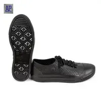 AP Star Safety Shoes <b>Black</b> Casual Waterproof PVC <b>Sneakers</b> - Product Image 5