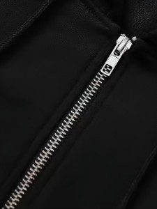 Sweat à capuche court pour femme, doublé, en molleton brossé au dos avec face en coton doux et confortable, à épaules tombantes, coupe décontractée, long - Product Image 4