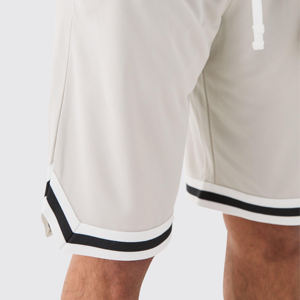 Pantalones Cortos Deportivos para Hombre, Estilo Retro, de Malla, Bordados, con Bolsillos, a Bajo Precio - Product Image 3