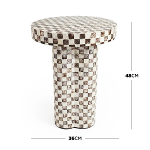 Mesa Auxiliar de Nueva Llegada con Incrustaciones de Madreperla de Alta Calidad, Mosaico de Conchas, Mueble Decorativo de Lujo Hecho a Mano en Vietnam - Product Image 5