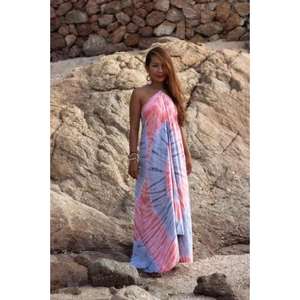 Vestido Maxi de Verano para Mujer, de Algodón Transpirable de Alta Calidad, Estampado Tie Dye, Estilo Casual y Holgado, Ropa para Vacaciones - Product Image 5