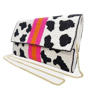 Indian Women's Bohemian Style Cotton Shoulder <b>Bag</b> Handmade Beaded <b>Clutch</b> Embroidery Crafts Cross-Stitching Needlework Evening - Product Image 2