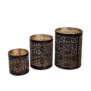 Bougeoir en métal et fer de nouvelle conception moderne bougeoir votif taille personnalisée pour l'éclairage décoration maison mariages - Product Image 1